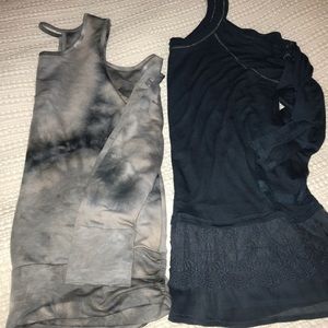 Lot of 2 cold shoulder shirts / tops